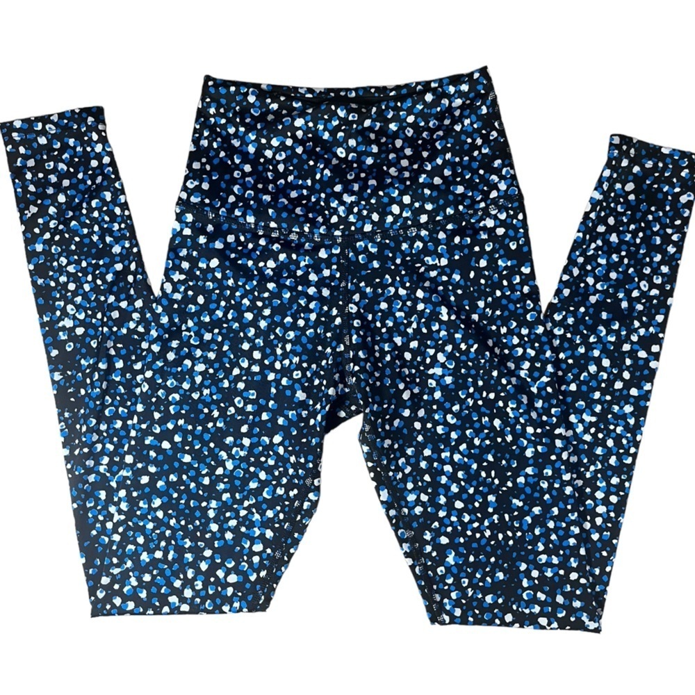 Beyond Yoga High Waist Luxe Leggings in Blue Droplet Size S